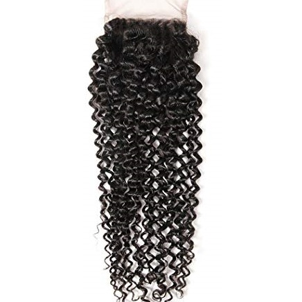 Pure Brazilian Kinky Curly Lace Closure 12" - Natural